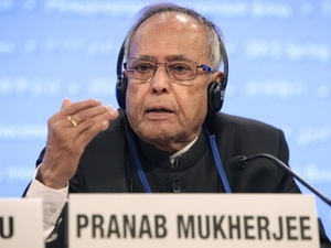 Bộ trưởng Tài chính Ấn Độ Pranab Mukherjee.